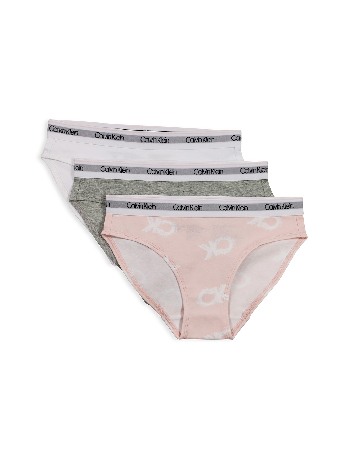 Calvin Klein Bikini Brief, 3-Pack, Pink & Grey Marle - Underwear