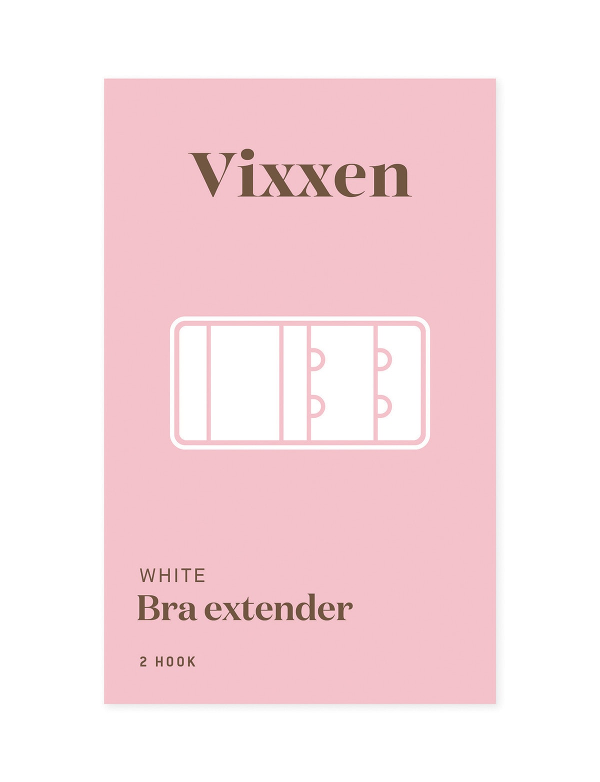 Vixxen 2 Hook Bra Extender White - Accessories