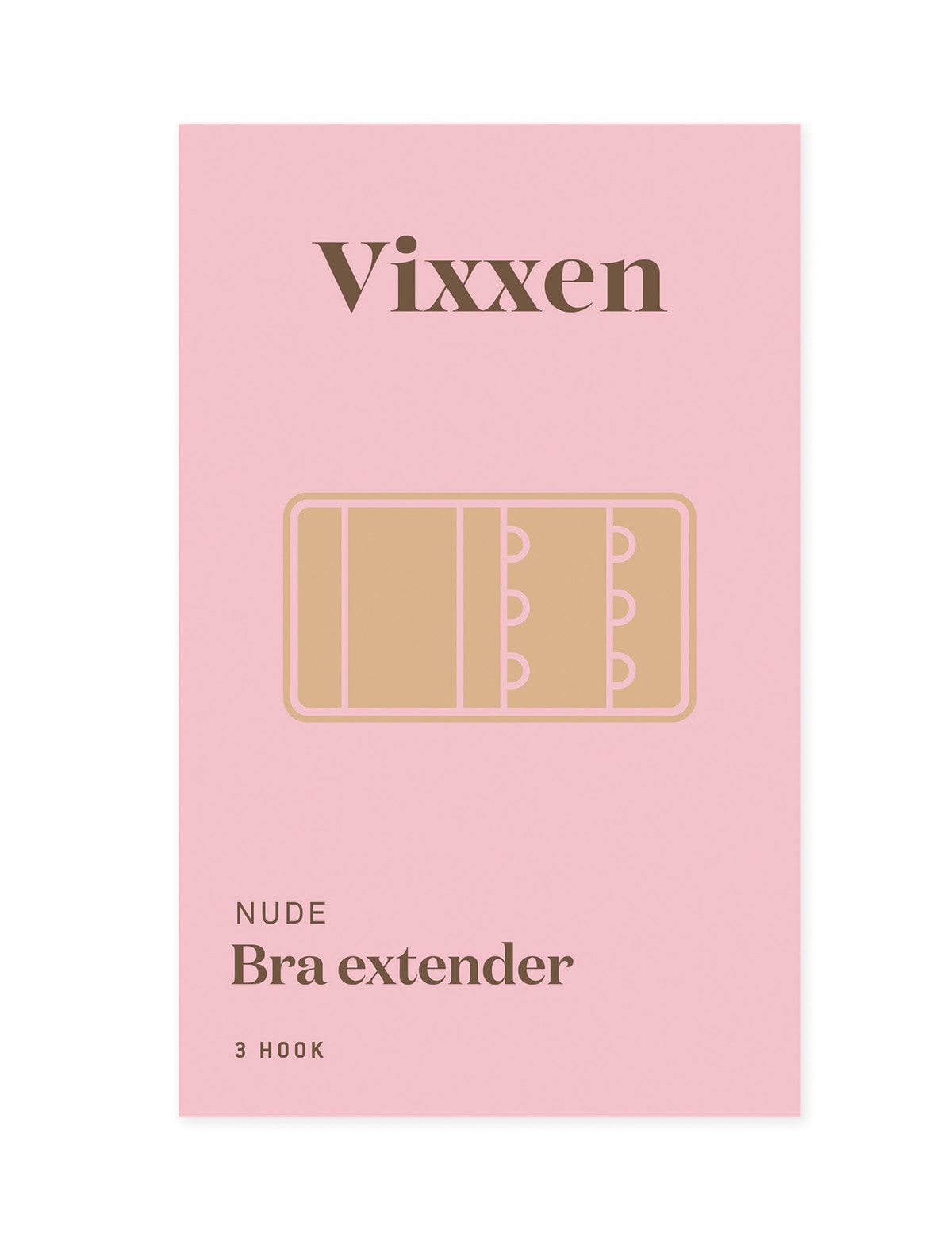 Vixxen 3 Hook Bra Extender Beige - Accessories