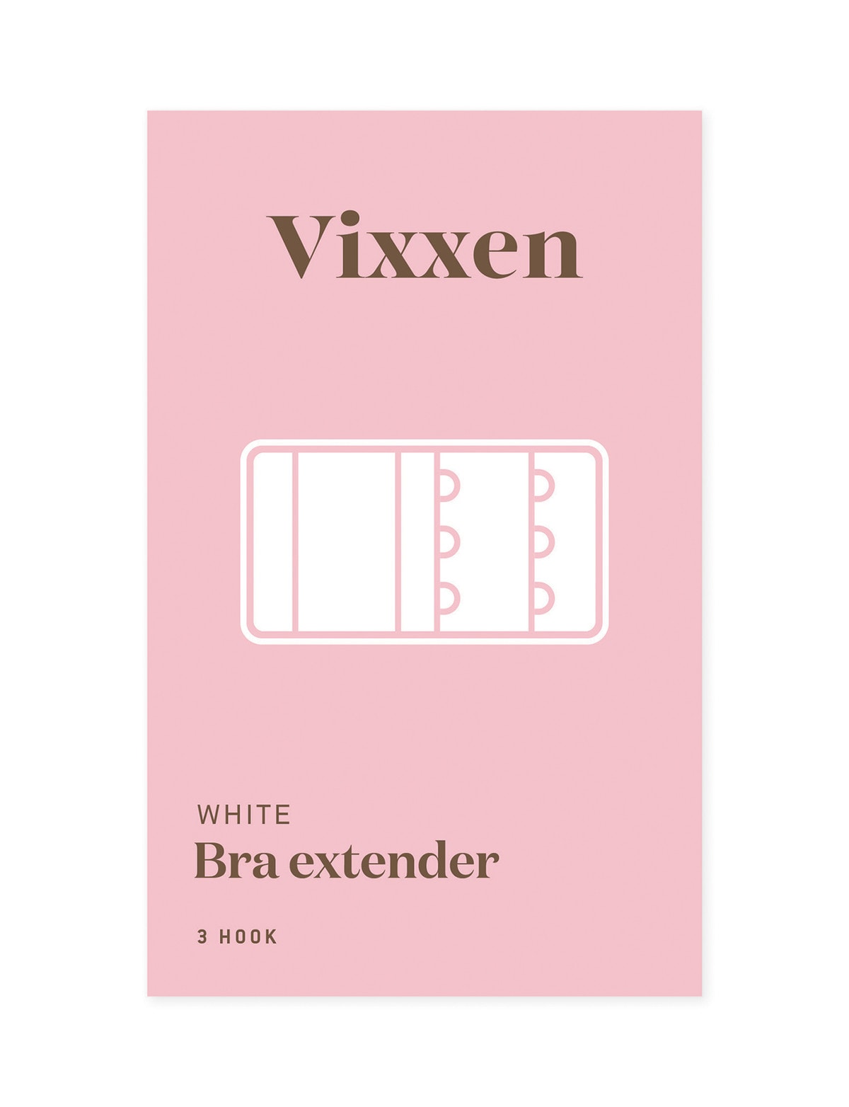 Vixxen 3 Hook Bra Extender White - Accessories