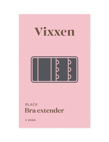 Vixxen 3 Hook Bra Extender Black product photo