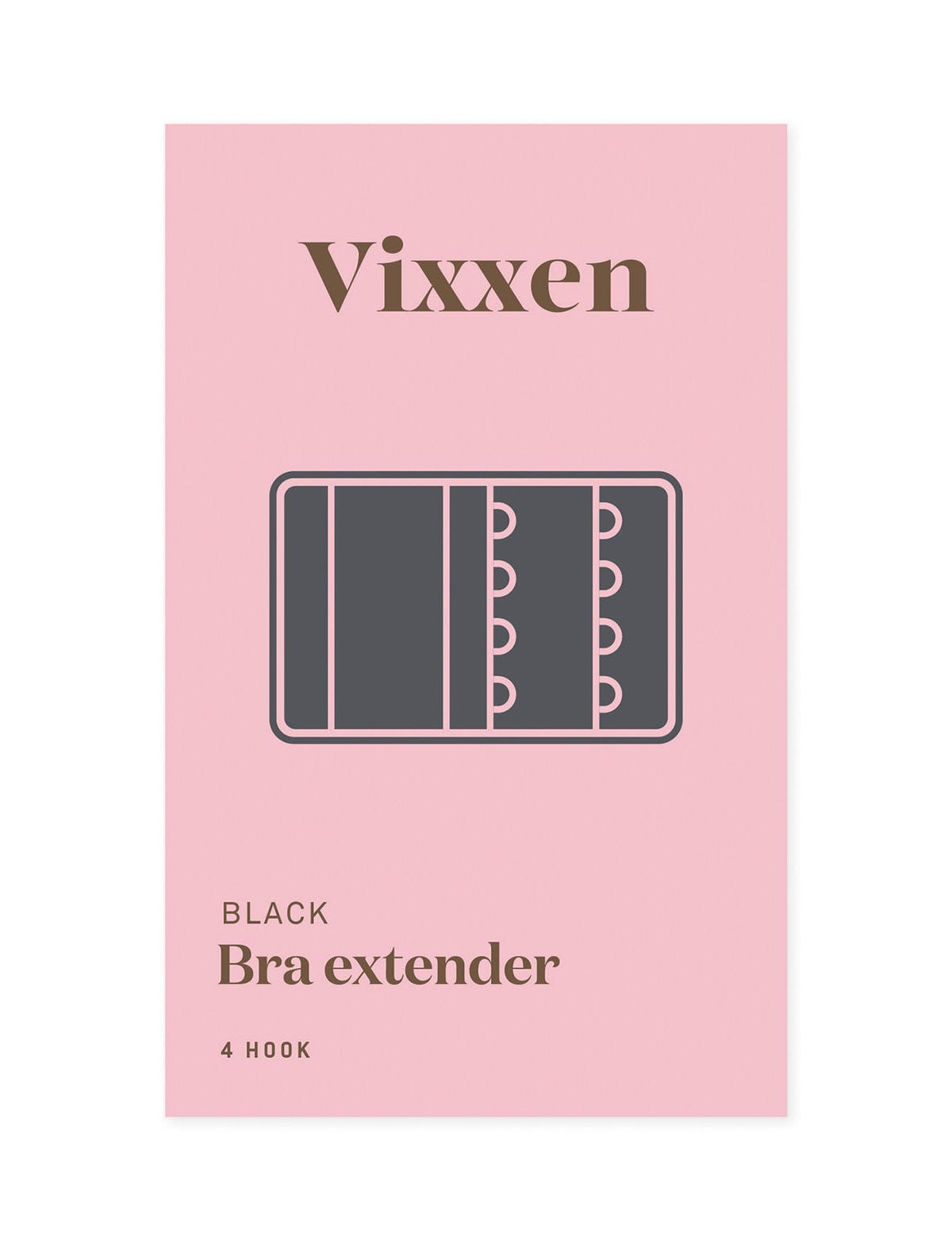 Vixxen 4 Hook Bra Extender Black - Accessories