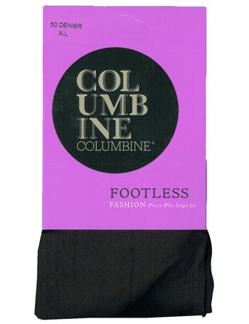 Columbine Pretty Plus Footless Tight, 50 Denier product photo