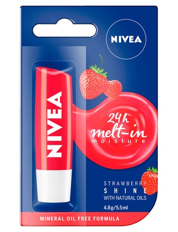 Nivea Lip Balm Strawberry, 4.8g product photo