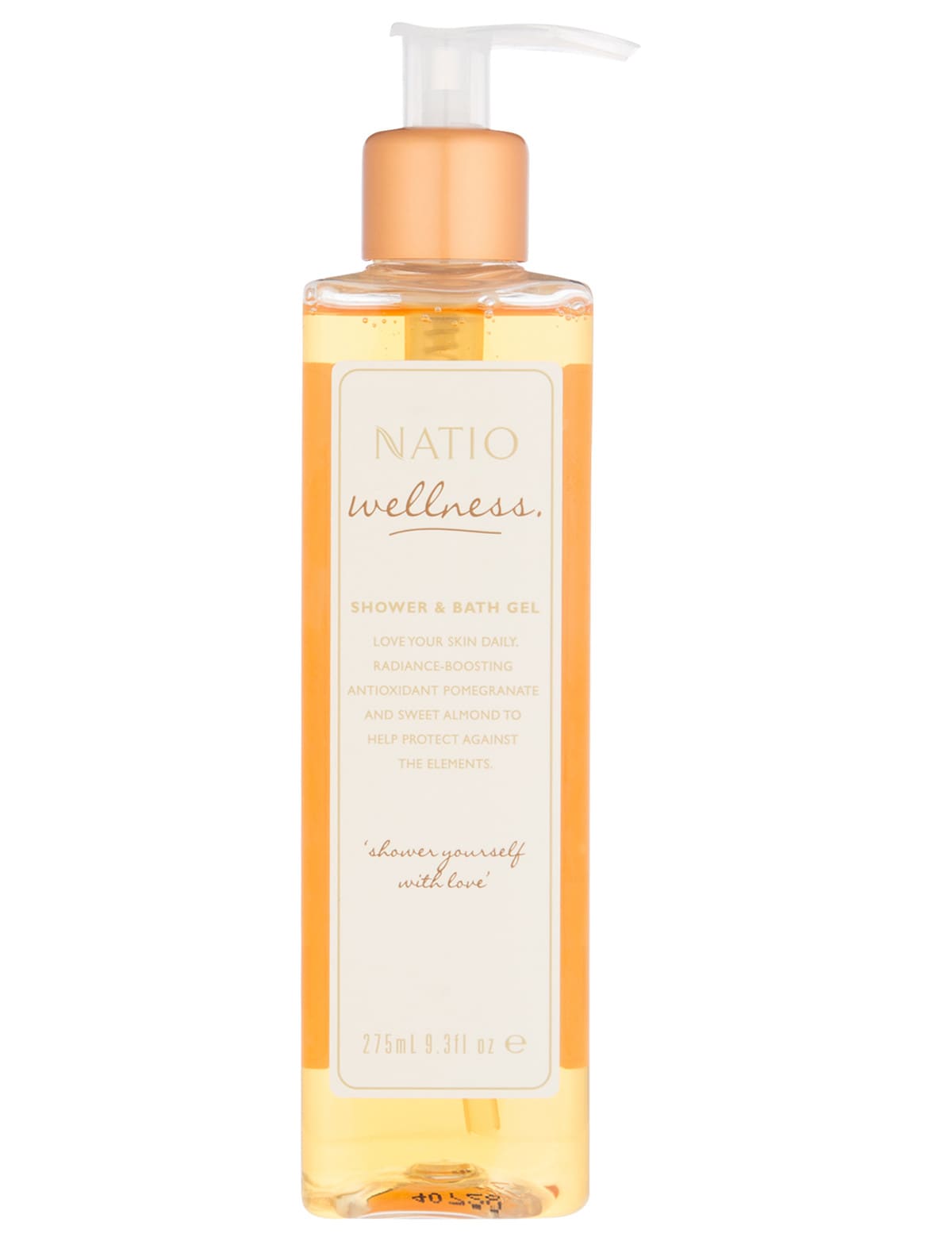 Natio Wellness Shower & Bath Gel, 275ml - Bath & Shower Care