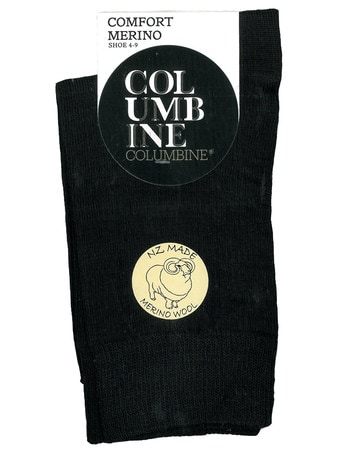 Columbine Merino Wool Comfort Top Sock product photo