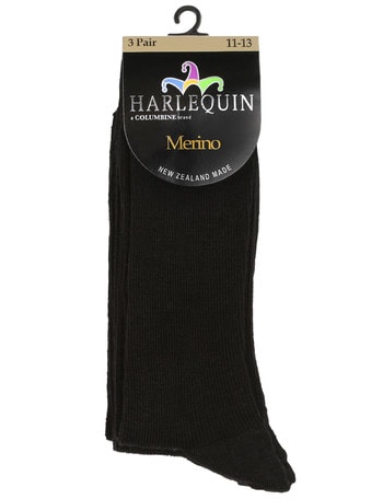 Harlequin Merino Wool Sock, 3-Pack product photo