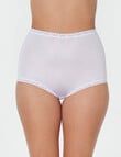 Bendon Nylon Tricot Full Brief, White product photo