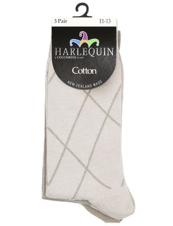Harlequin Diagonal Sock, 3-Pack product photo