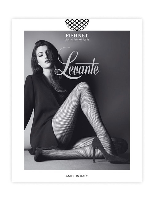Levante Fishnet Tights, Nero (Black) product photo