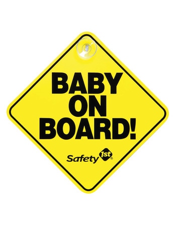 Safety First Baby On Board Sign product photo