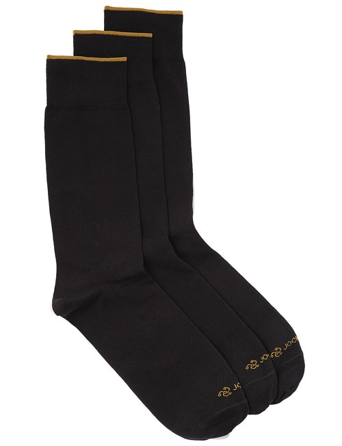 Jockey Business Cotton Crew Sock, 3-Pack, Black product photo View 02 L