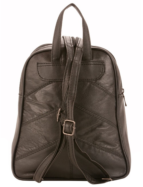 Milano Patch Backpack, Black product photo View 03 L