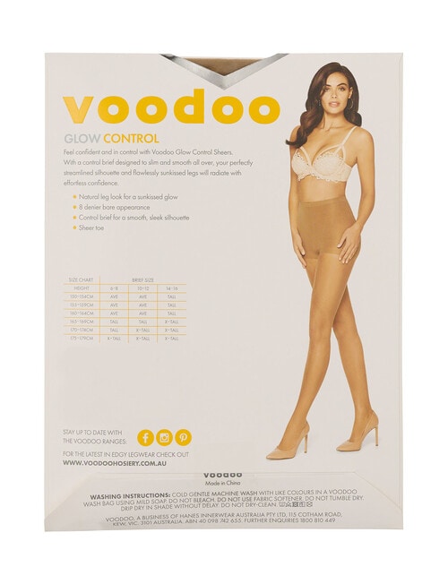 Voodoo Sheer Glow Control, 8 Denier, Honey Dew product photo View 02 L