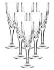 Bohemia Sheffield Champagne Flutes, Set of 6 product photo View 02 S