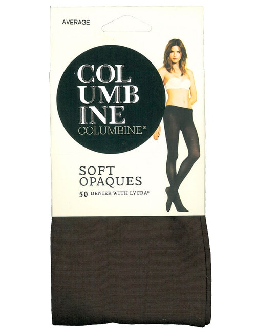 Columbine Soft Opaques, 50 Denier Pantyhose, Chocolate product photo