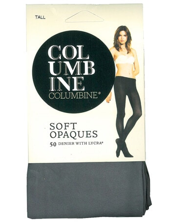 Columbine Soft Opaques, 50 Denier Pantyhose, Mid Grey product photo