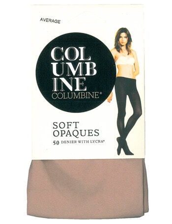 Columbine Soft Opaques, 50 Denier Pantyhose, Mocha product photo