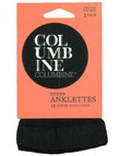 Columbine Sheer Anklets, 15 Denier, 2-Pack product photo