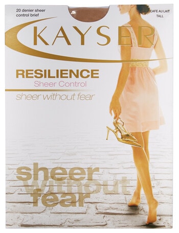 Kayser Resilience Sheer Control Brief, 20 Denier, Latte product photo
