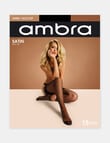 Ambra Sheer Lace Top, 15 Denier, Black product photo
