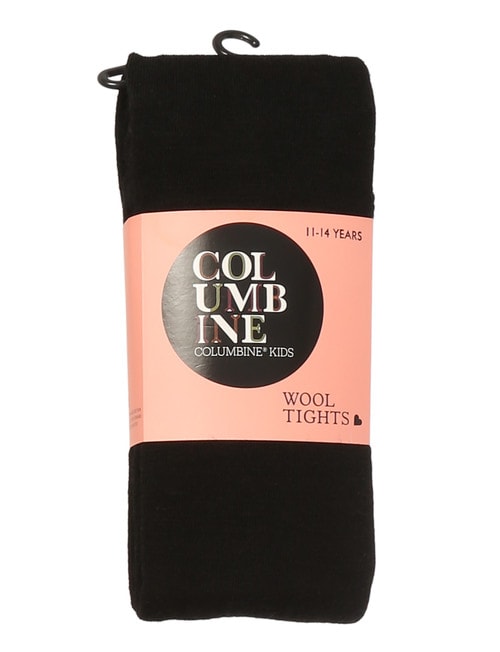 Columbine Wool Rich Tights, Black product photo