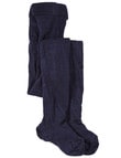 Columbine Wool Rich Tights, Navy product photo View 02 S