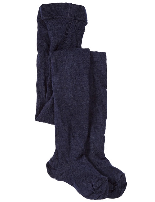 Columbine Wool Rich Tights, Navy product photo View 02 L