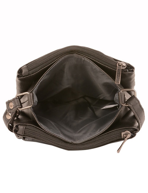 Milano Small Cross-Body Bag, Black product photo View 05 L