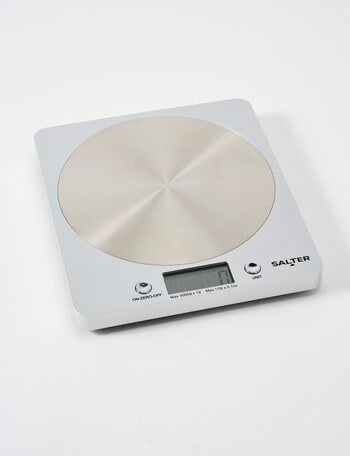 Salter Electronic Disc Scales, Silver product photo