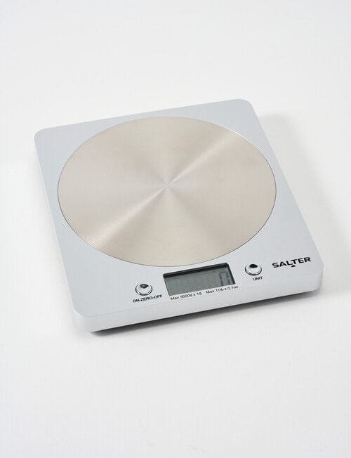 Salter Electronic Disc Scales, Silver product photo