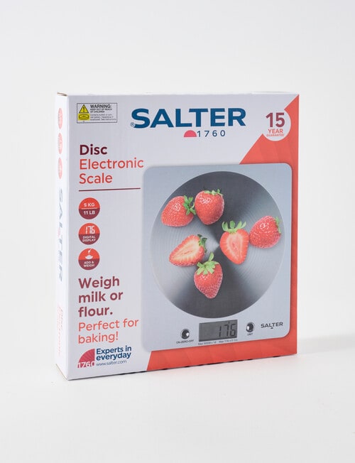Salter Electronic Disc Scales, Silver product photo View 02 L