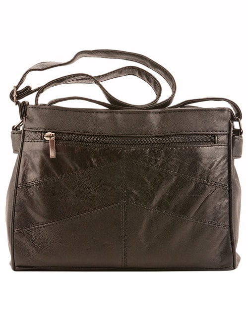 Milano Front Pocket Small Cross-Body Bag, Black product photo View 03 L
