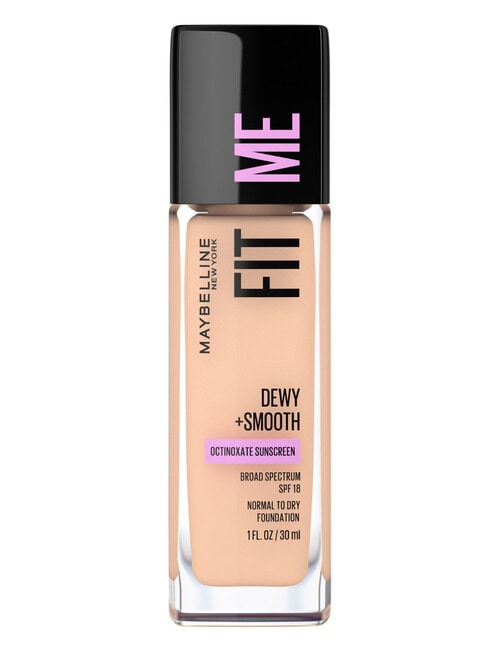 Maybelline Fit Me Dewy + Smooth Foundation Makeup SPF18, 30 ml product photo