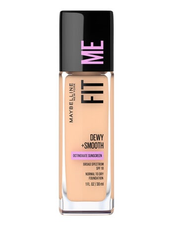 Maybelline Fit Me Dewy + Smooth Foundation Makeup SPF18, 30 ml product photo