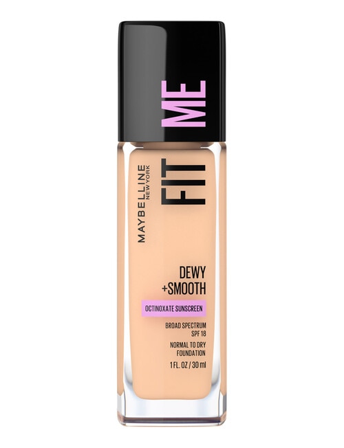 Maybelline Fit Me Dewy + Smooth Foundation Makeup SPF18, 30 ml product photo