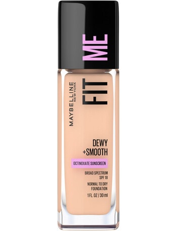 Maybelline Fit Me Dewy + Smooth Foundation Makeup SPF18, 30 ml product photo