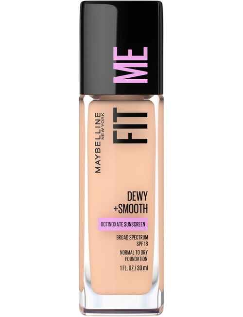 Maybelline Fit Me Dewy + Smooth Foundation Makeup SPF18, 30 ml product photo