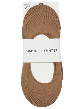 Simon De Winter Super Smoothe Sockette, 3-Pack, Lark product photo