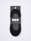Simon De Winter Super Smoothe Sockette, 3-Pack, Black product photo View 02 S