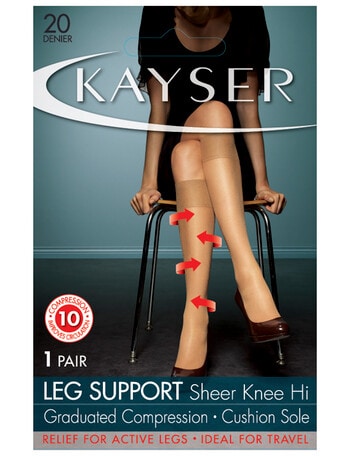 Kayser Leg Support Sheer Knee-High, 20 Denier product photo