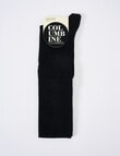 Columbine Cotton Over-The-Knee Sock, Black product photo View 02 S