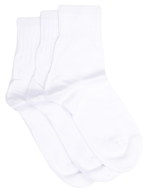 Columbine Loose Top Comfort Crew Sock, 3-Pack product photo View 02 L