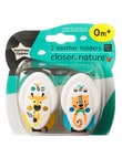 Tommee Tippee Soother Holder, 2pk, Assorted product photo