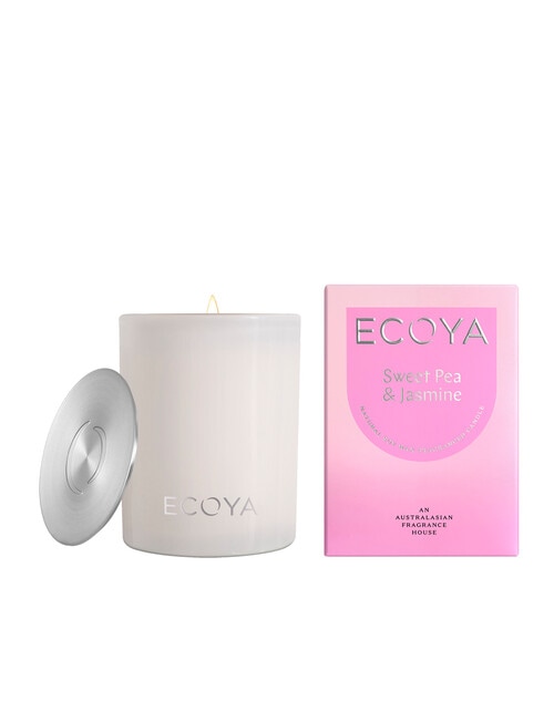 Ecoya Sweet Pea & Jasmine Madison Candle, 400g product photo