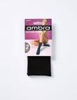 Ambra No Band Anklet, 30 Denier, 2-Pack, Black product photo