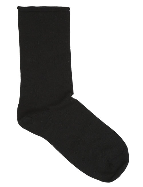 Columbine Roll Top Comfort Crew Sock product photo View 02 L
