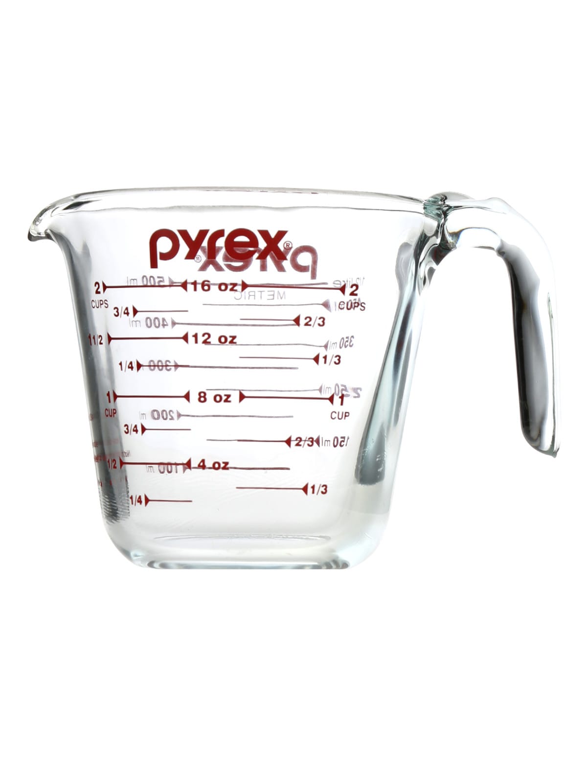 Pyrex 4-Cup Glass Measuring Cup, Read From Above Graphics
