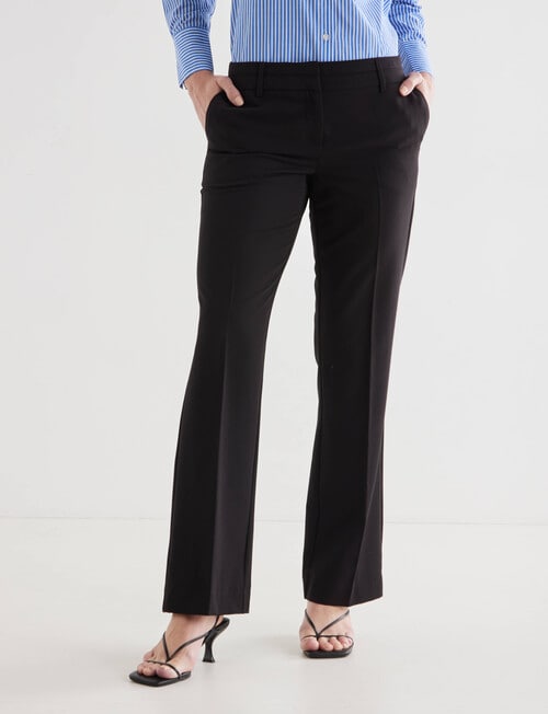 Oliver Black Two Way Stretch Bootleg Pant, Black product photo