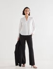 Oliver Black Two Way Stretch Bootleg Pant, Black product photo View 05 S